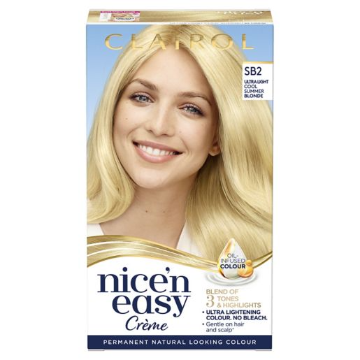 Clairol Nice'n Easy Crème Oil Infused Permanent Hair Dye SB2 Summer Blonde